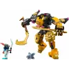 Conjunto de construção LEGO NINJAGO 71839 Arins Spinjitzu Mech de combate, 213 peças, 2 minifiguras, altura 160 mm