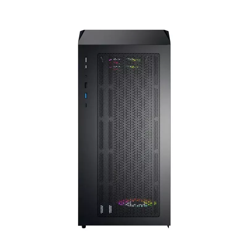 Caixa de PC Micro Tower Montech X5M (B) – Micro-ATX/Mini-ITX, 3x120mm à frente, 1x120mm atrás, suporta fontes de alimentação ATX, 2x3,5 polegadas + 4x2,5 polegadas, preto