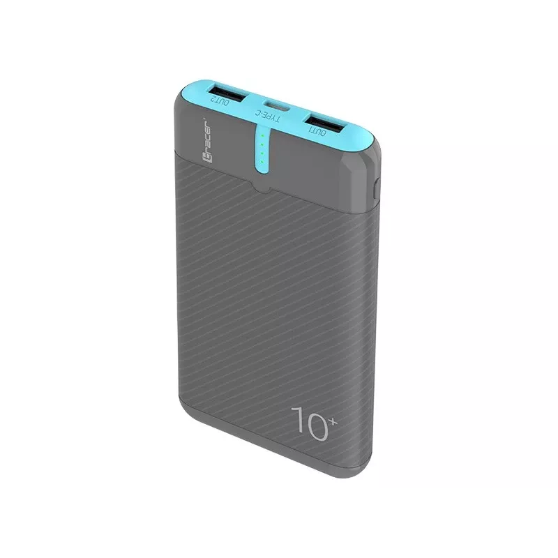 PowerBank EnerGo 10000mAh cinzento-azul