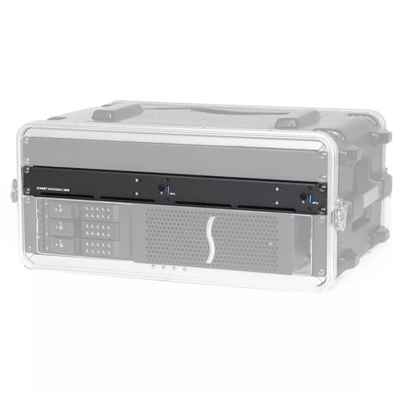 Conjunto de suporte Sonnet RackMac mini 1U preto