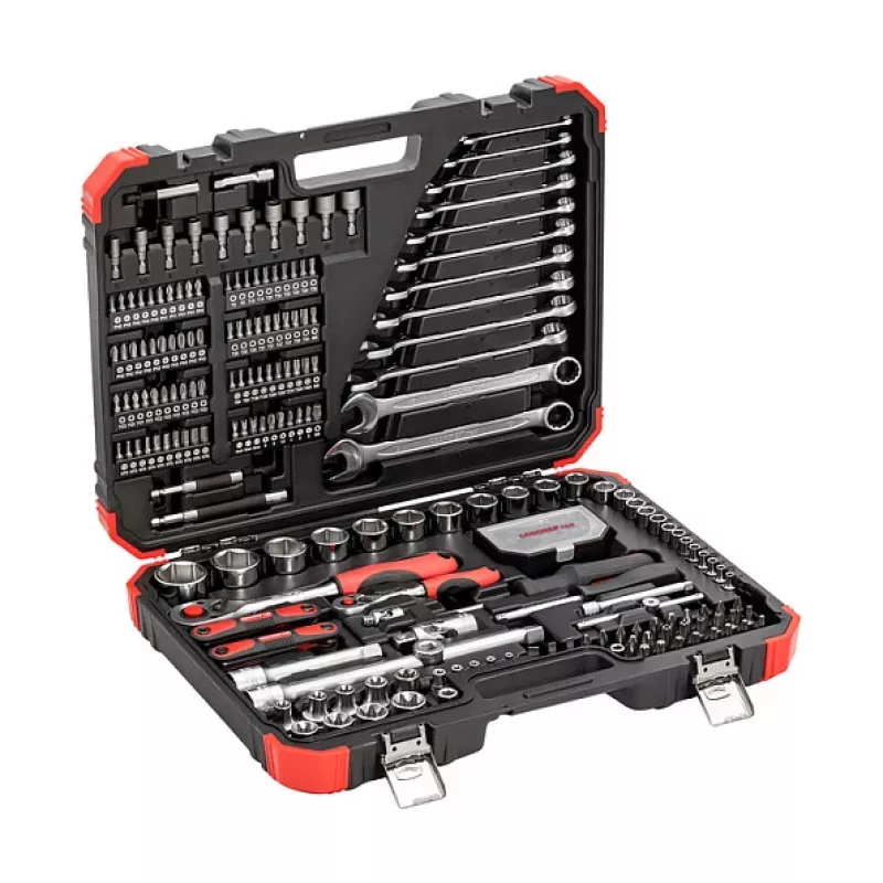 Conjunto de chaves de caixa Gedore R46003232, 232 peças, encaixe de 1/4 polegadas e 1/2 polegadas
