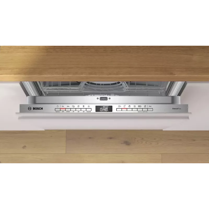Máquina de lavar loiça de encastrar Bosch SMV4EVX11E — totalmente encastrável, 14 conjuntos de louça, 9 L/ciclo, 44 dB, classe energética B