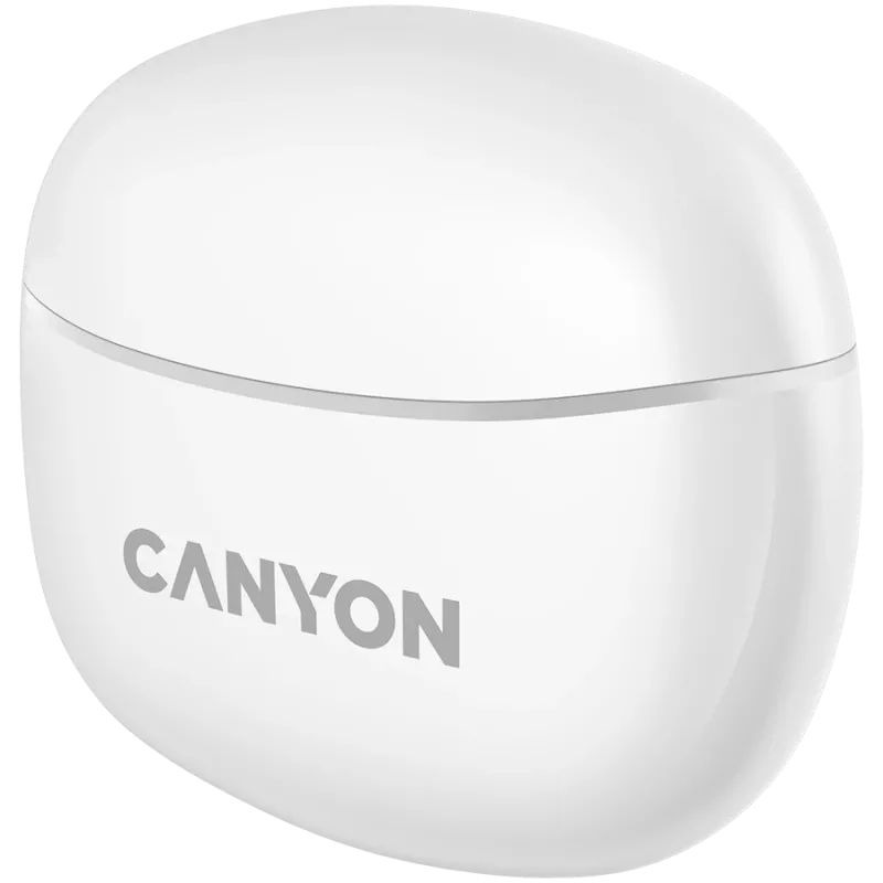 Auscultadores Bluetooth Canyon TWS-5, com microfone, BT V5.3 JL 6983D4, resposta de frequência: 20Hz-20kHz, bateria dos auscultadores 40mAh*2 + estojo de carregamento 500mAh, Type-C