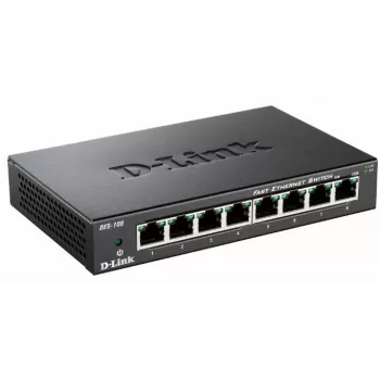 D-Link DES-108 preto