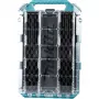 MAKTRAK organizador Flat M, caixa de ferramentas azul/transparente, tampa transparente