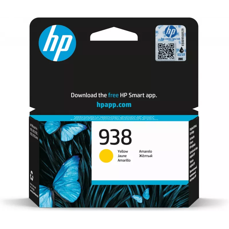 Cartucho de tinta original HP 938 amarelo