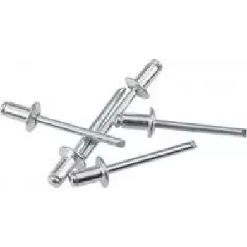 Rebite tubular KWB 407476 alumínio 4 mm de diâmetro 16 mm de comprimento