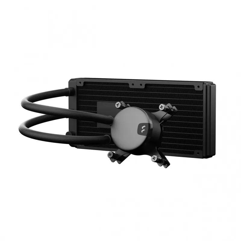 Refrigeração líquida tudo-em-um Fractal Design Lumen S24 v2 RGB — radiador de 240 mm, ventoinha RGB de 120 mm, preta
