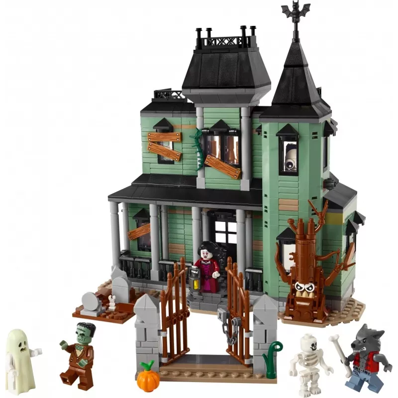 Brinquedo de construção LEGO Creator 3-in-1 modelo Casa Assombrada 31167 – 736 peças, 3 modelos, 5 minifiguras