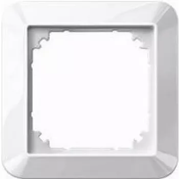 Placa de parede / tampa de interruptor Merten 389119, termoplástico branco, 1 peça