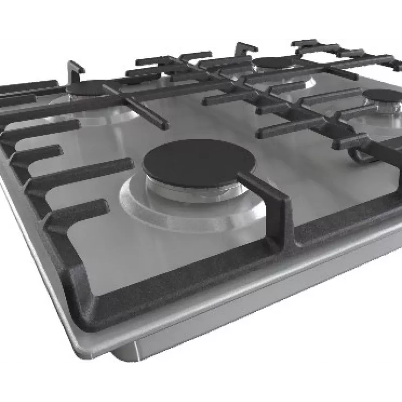 Placa de fogão Gorenje G642ABX aço inoxidável encastrar 60 cm gás 4 zonas