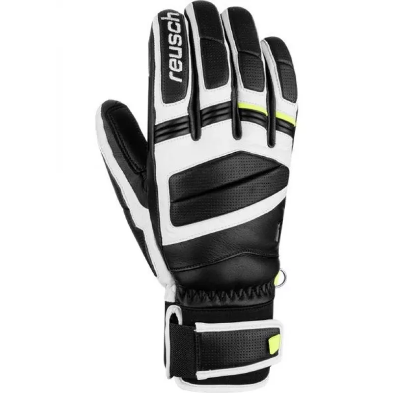 Luvas REUSCH MASTER PRO TAMANHO 8,5 preto, branco e amarelo