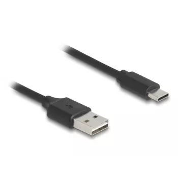 Cabo USB DeLOCK 90133 USB 2.0 0,8 m preto