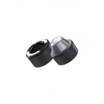 Massageador facial Therabody Theraface Hot & Cold Rings FG preto — 67 mm, sem fios, 2 programas, ecrã OLED
