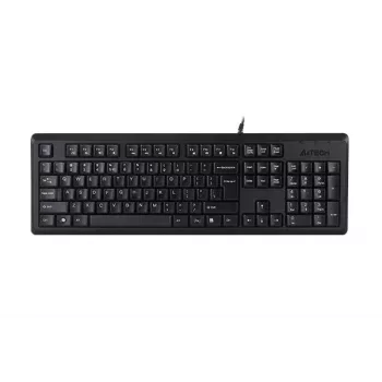 Teclado A4Tech KR-92 universal USB QWERTY inglês preto