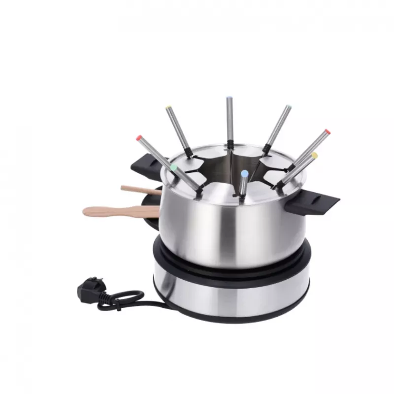 Severin FO 2471 combinação de fondue e crepes, preto/aço inoxidável