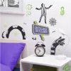 Autocolantes de parede Paladone Beetlejuice Design PP13439BJ – conjunto de autocolantes decorativos de parede