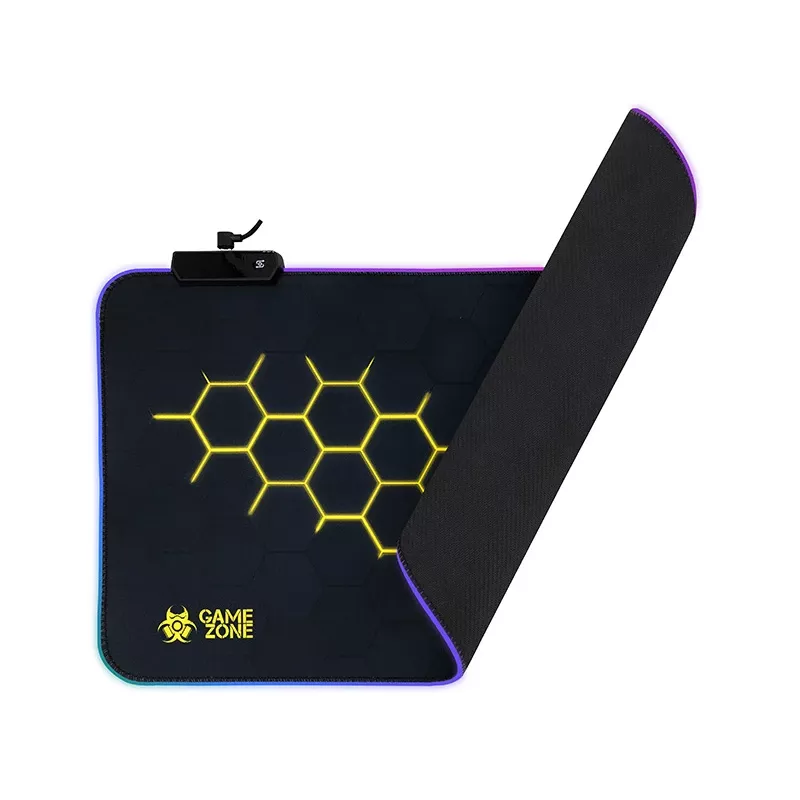 TRACER GameZone Hexy1 RGB tapete para rato e teclado, 80 x 30 x 0,4 cm, preto