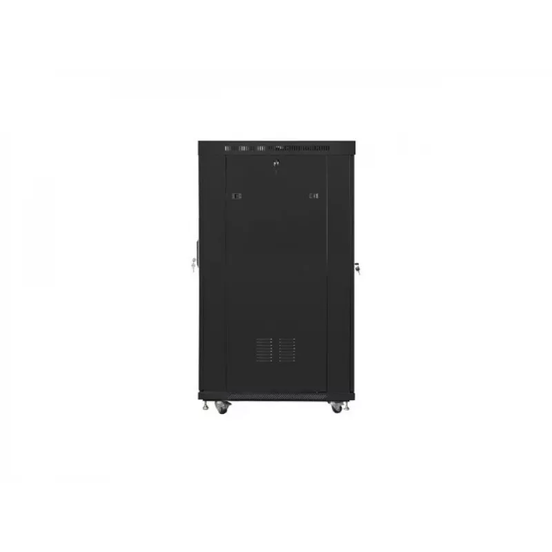 Armário de rack 19 polegadas 22U 800x1000 Portas de vidro LCD (Flat Pack) V2 preto