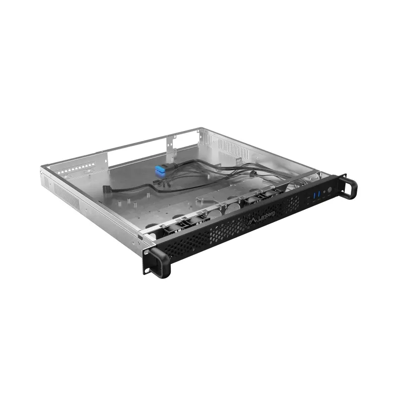 Caixa rack Lanberg SC01-4201-10B 1U preto 4 ventoinhas
