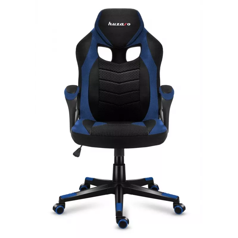 Cadeira gaming Huzaro FORCE 2.5 azul MESH assento em rede preta, azul