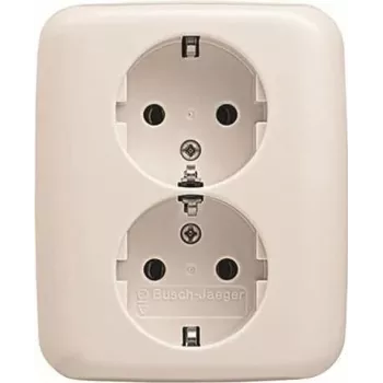 BUSCH JAEGER BJ 202 EUJ-214 202 EUJ-214 Tomada dupla SCHUKO