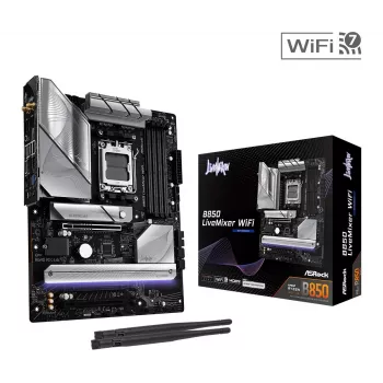 ASRock B850 LiveMixer WiFi placa-mãe ATX