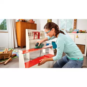 Lixadora múltipla Bosch PSM 100 A 26000 OPM preto, verde, vermelho