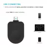 Adaptador de carregamento USB-C fixo FIXED FIXDW-AWAP-BK para Apple Watch Powerstation Uni, substituição compacta