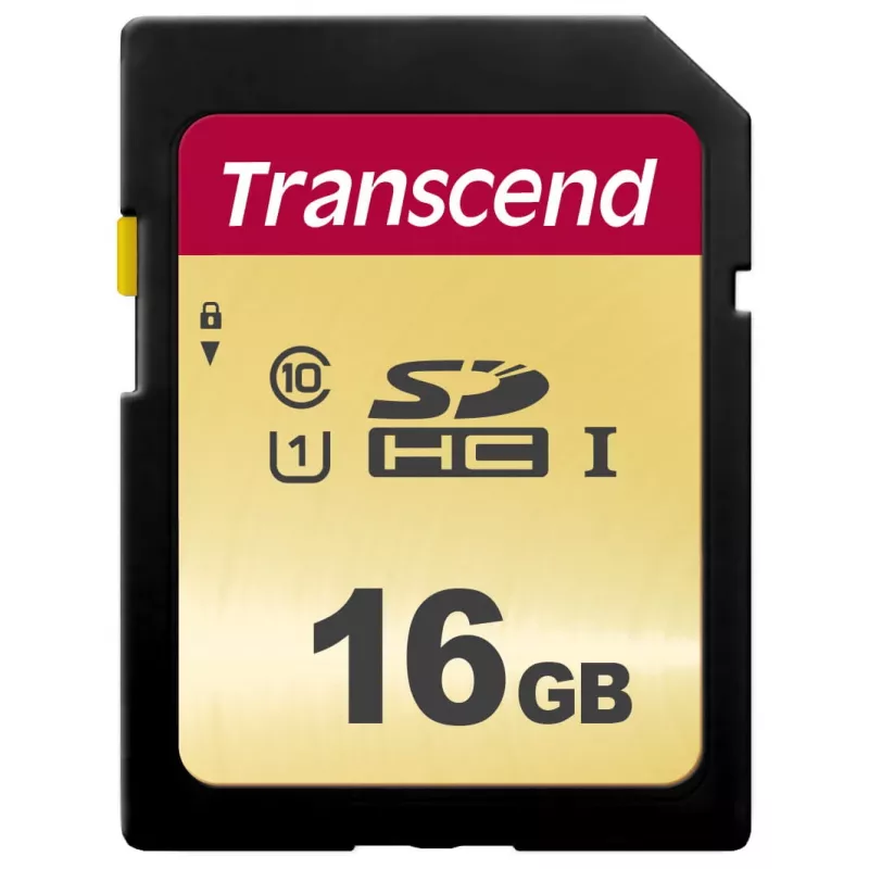 Cartão de memória Transcend 16GB SDHC UHS-I 500S