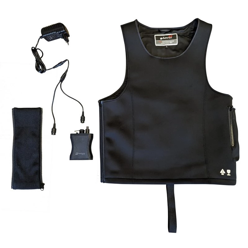 Colete para desportos aquáticos Glovii GMV1M preto softshell
