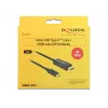 Adaptador de cabo de vídeo DeLOCK 85259 USB Type-C para HDMI 2 m preto
