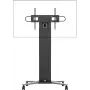 Vision - carrinho - motorizado - para ecrã plano - carrinho com rodas - aço - preto mate - tamanho do ecrã: 119,4-228,6 cm (47-90)