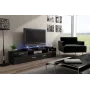 Suporte de TV para cama EVORA 200 wenge/preto brilhante