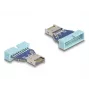 Adaptador USB DeLOCK conector macho de pinos para USB Type-E Key A macho interno 10 Gbit/s