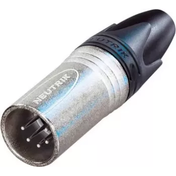 Neutrik ficha XLR, reta número de polos: 5 prateado NC5MXX 1 unid. (NC5MXX)