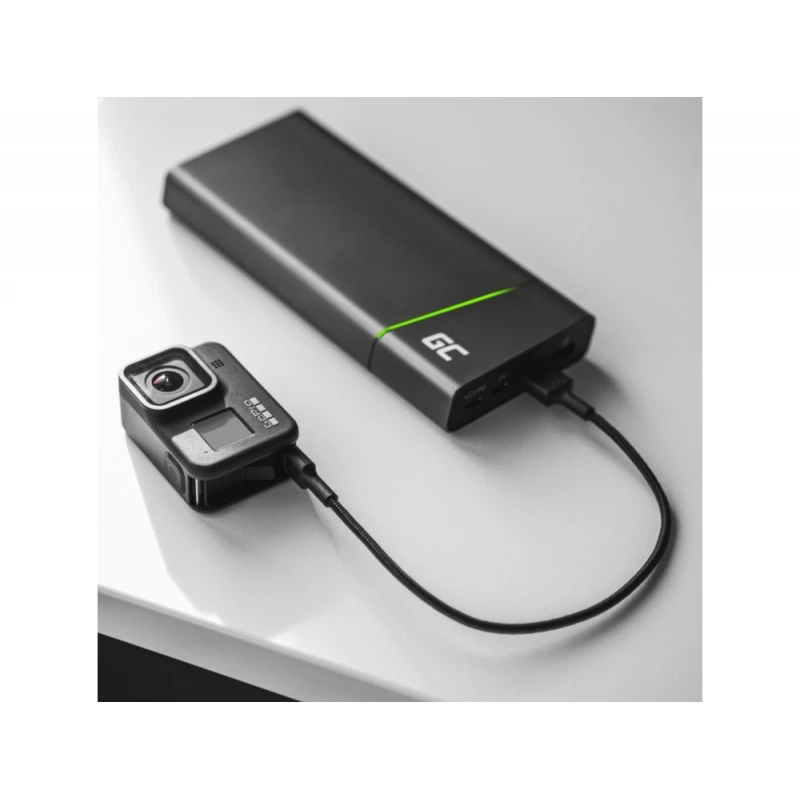Cabo USB Green Cell KABGC22 USB 2.0 1,2 m USB A USB C preto