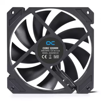 Ventoinha Alphacool 12 cm 3000 rpm 7,83 mmH2O rolamento de esferas duplo preto 120x120x25 mm
