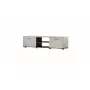 Móvel de TV cama meble SOHO 140x43x37 cm — tampo caxemira, estrutura preta