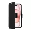 Capa para telemóvel SCREENOR Clever para Apple iPhone 17 — compatível com MagSafe, pele sintética com moldura em TPU, preta