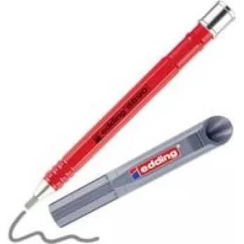Lápis de carpinteiro Edding 8890 com mecanismo de pressão, vermelho, HB