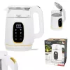 Chaleira elétrica Adler AD 1305WG — 1,7 l, 2200 W, vidro/plástico, branco/dourado/transparente