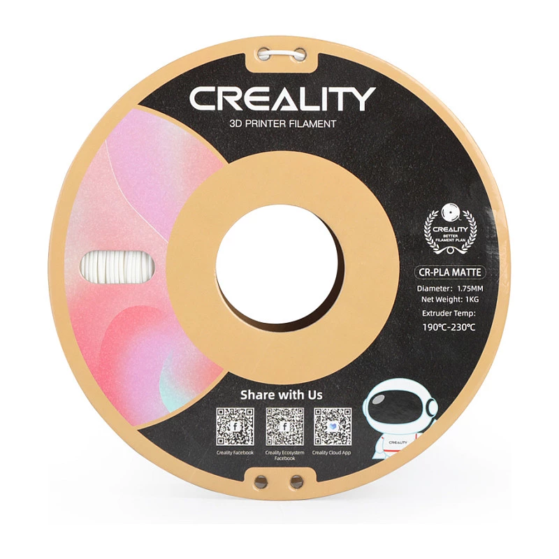 Bobina de filamento Creality PLA 1,75 mm branco 1 kg (modelo 3301010296)