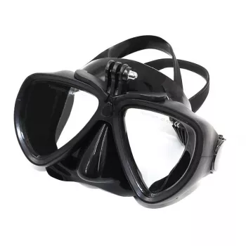 Máscara de mergulho Telesin com suporte removível para câmaras de ação, modelo GP-DIV-GS2-BK