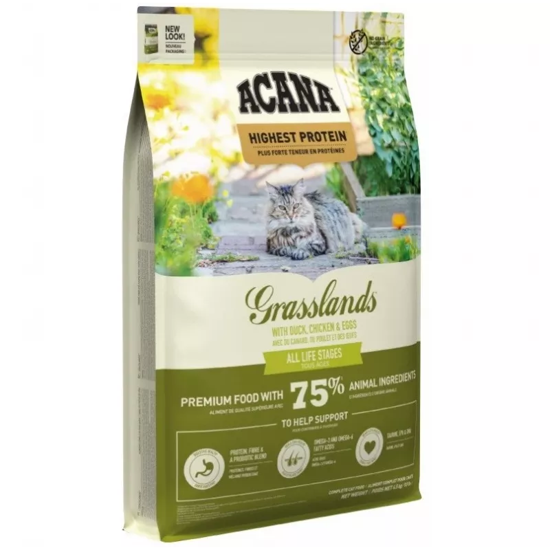ACANA Grasslands Cat - Alimento seco para gatos - 4,5 kg