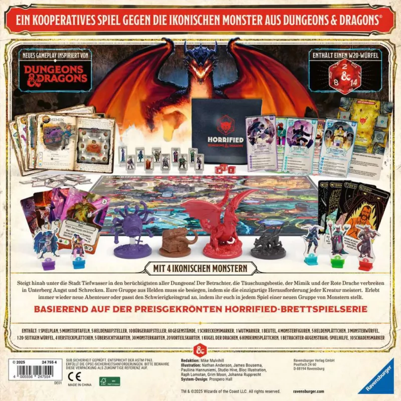 Horrified Dungeons & Dragons, jogo de tabuleiro