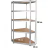 Top E Shop GC9030 estante de canto em metal, 30 cm