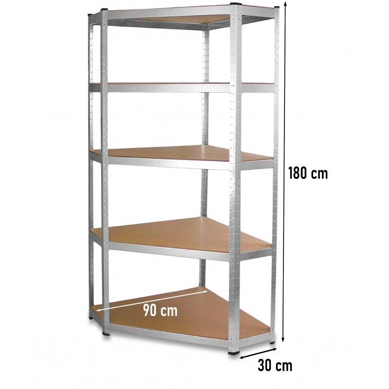 Top E Shop GC9030 estante de canto em metal, 30 cm