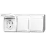 Busch Jaeger 2300/3 EBW-54 tomada CEE 7/3 branco (2084-0-0724)