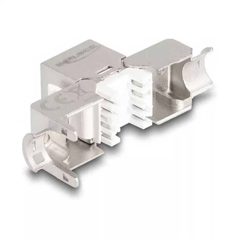 Módulo Keystone DeLOCK RJ45 fêmea para LSA Cat.6A fino sem ferramentas